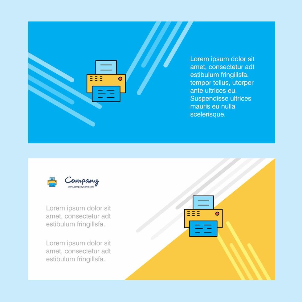 printer abstract zakelijke bedrijf banier sjabloon horizontaal reclame bedrijf banier vector