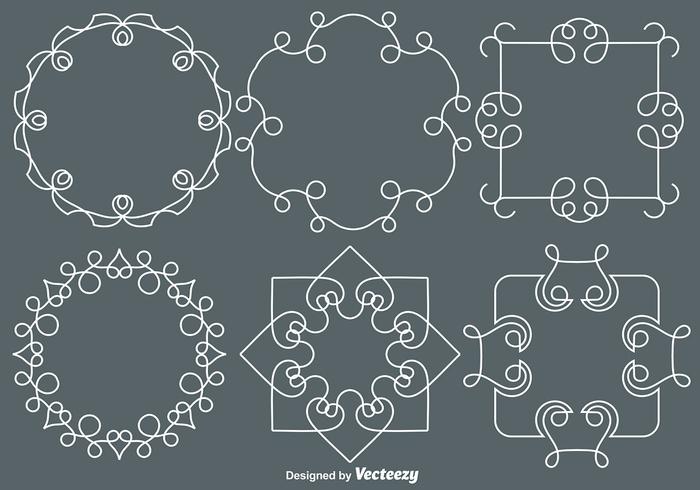 Vector Line Style Monogrammen