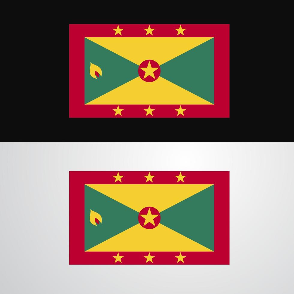 Grenada vlag banier ontwerp vector