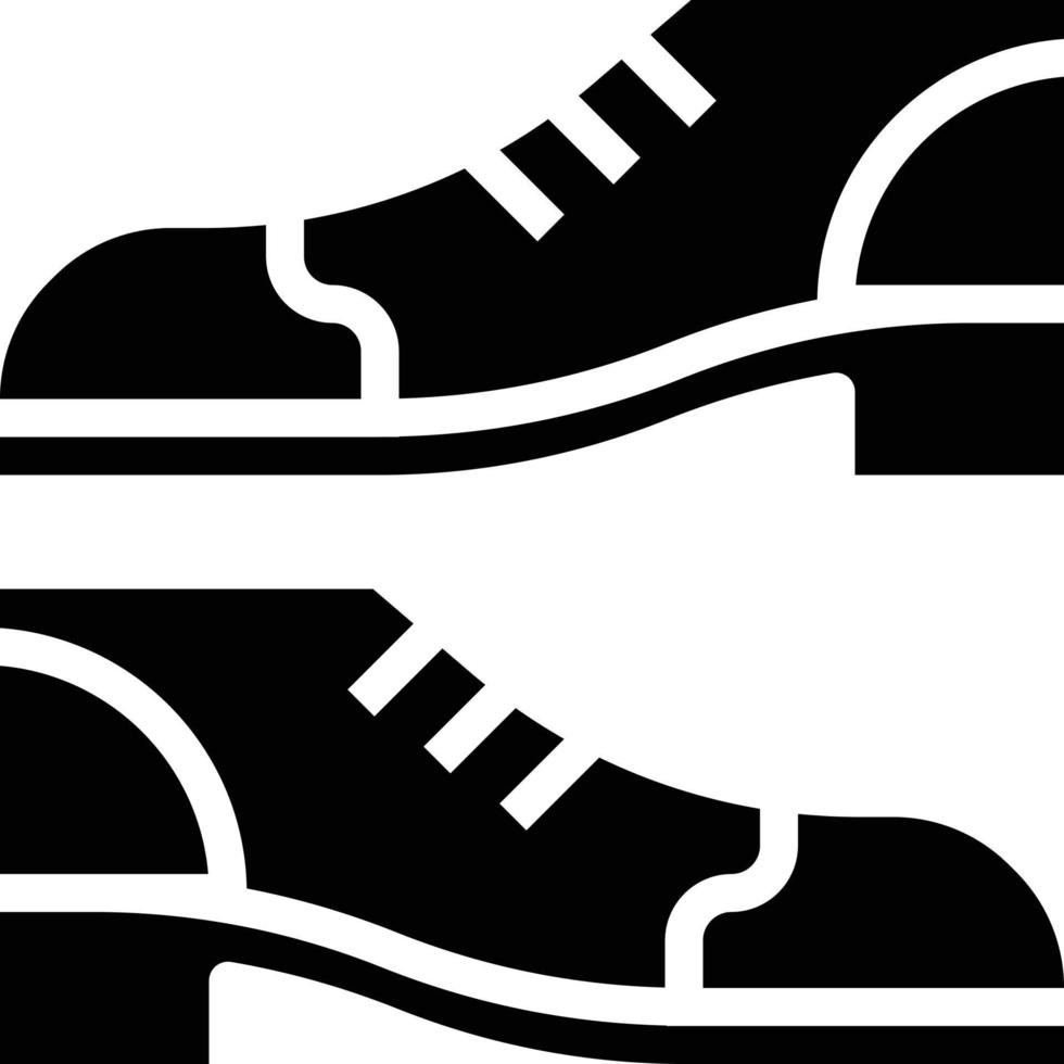 schoenen mode schoen kleding sportief schoenen sport- en wedstrijd - solide icoon vector