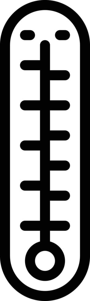 thermometer temperatuurmeter heet verkoudheid - schets icoon vector