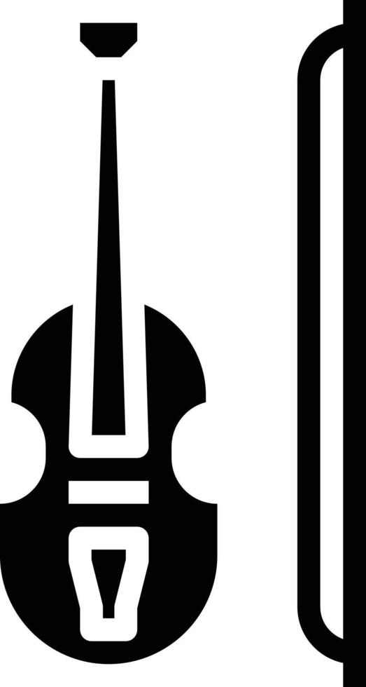 viool muziek- orkest musical instrument draad instrument muziek- en multimedia - solide icoon vector