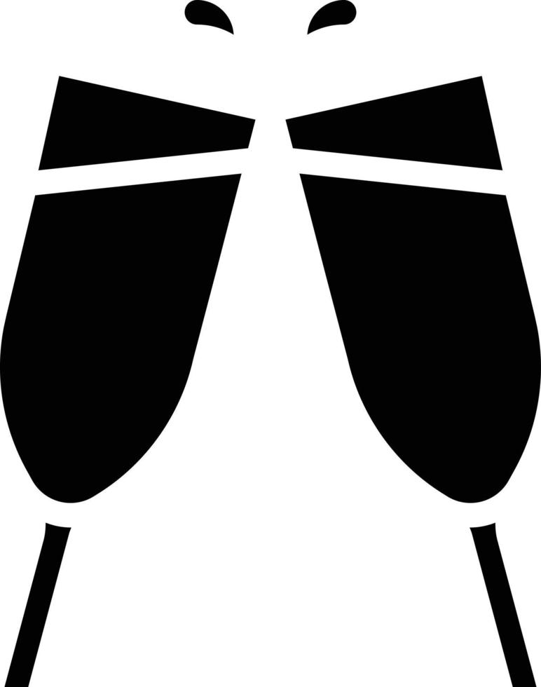 proost partij wijn viering alcohol - solide icoon vector