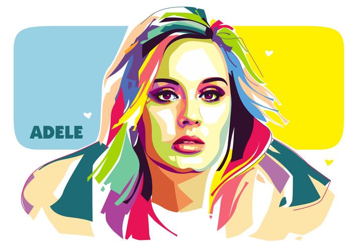 Adele Vector Popart Portret