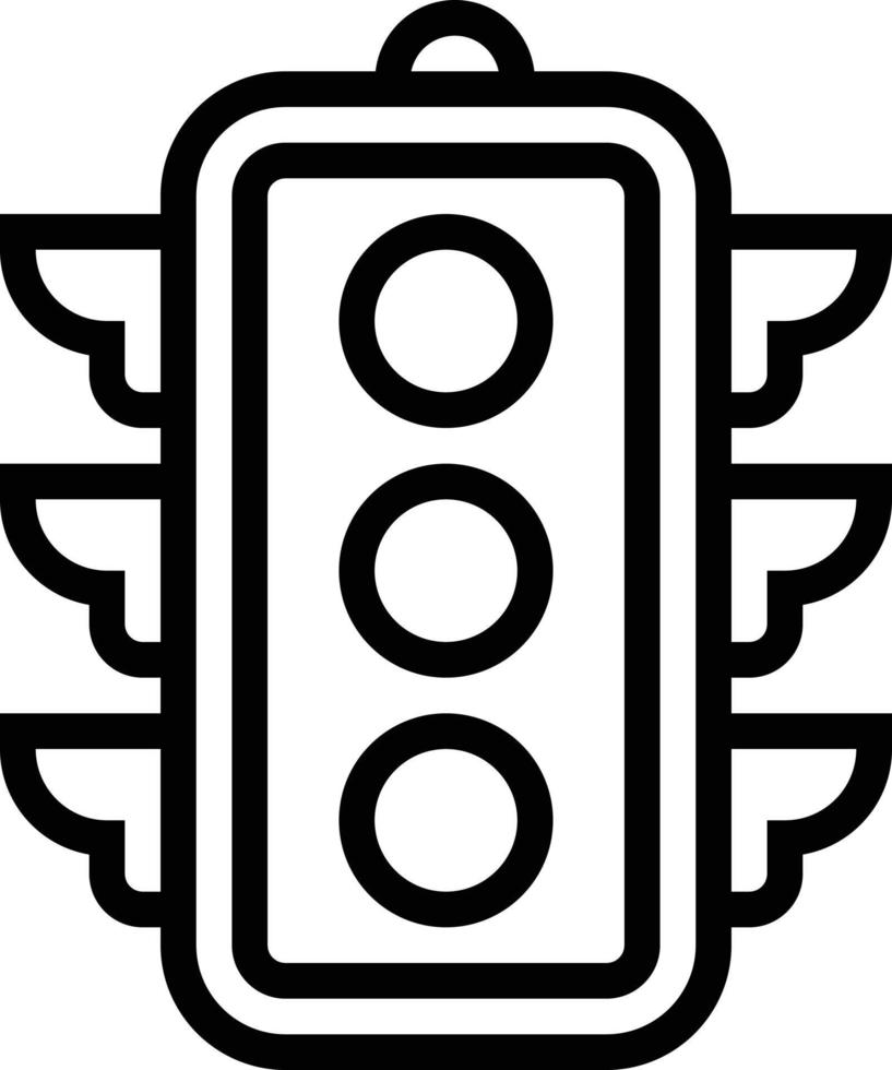 verkeer licht vervoer - schets icoon vector