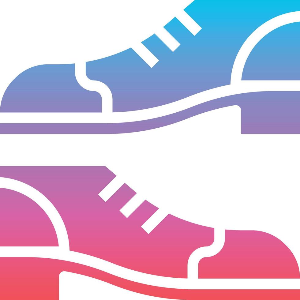 schoenen mode schoen kleding sportief schoenen sport- en wedstrijd - helling solide icoon vector