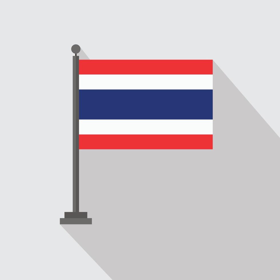 land vlag met creatief ontwerp vector