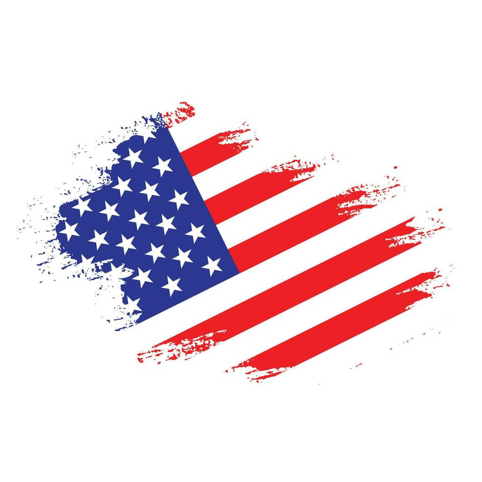 plons nieuw Amerikaans grunge structuur vlag vector