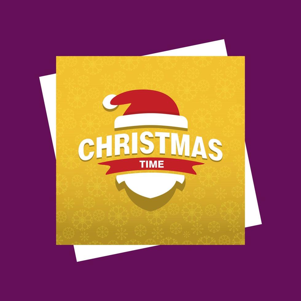 vrolijk Kerstmis kaarten met creatief ontwerp vector