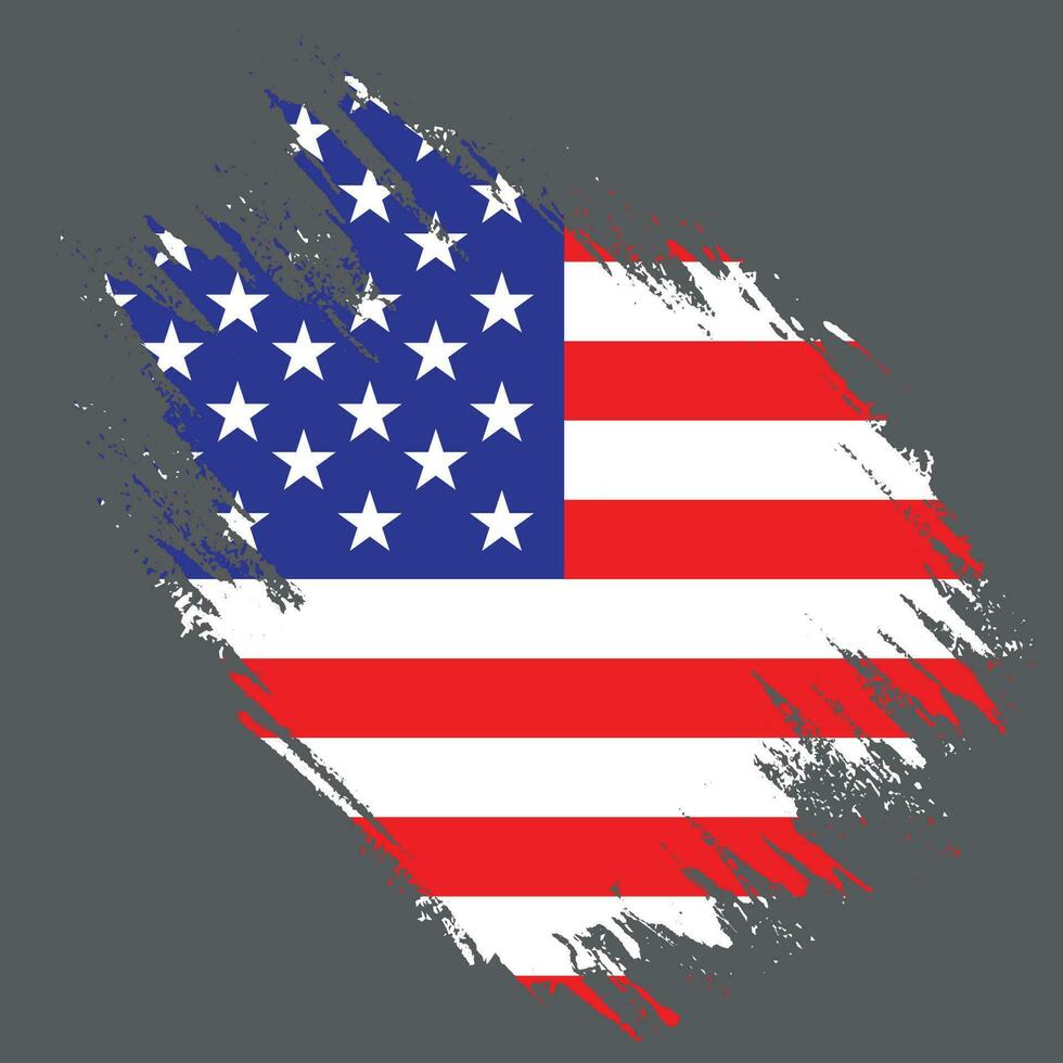 nieuw kleurrijk structuur Amerikaans vlag vector