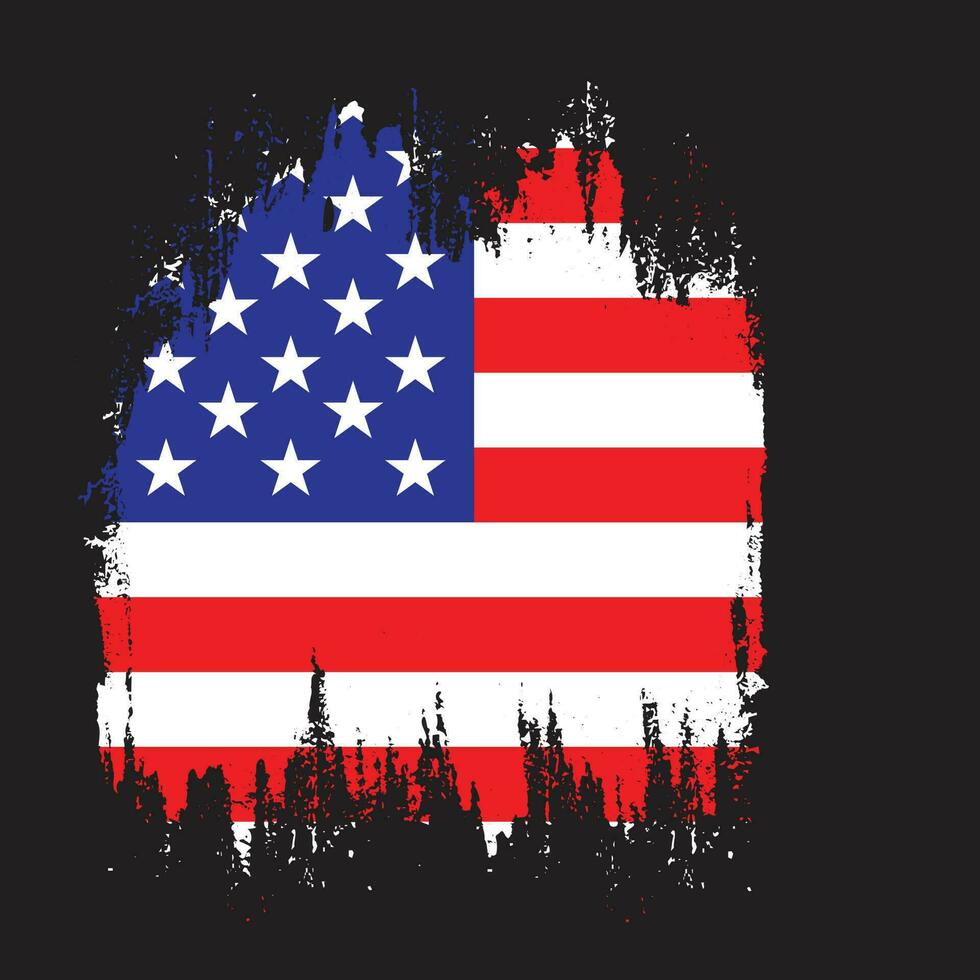 professioneel Amerikaans grunge vlag vector