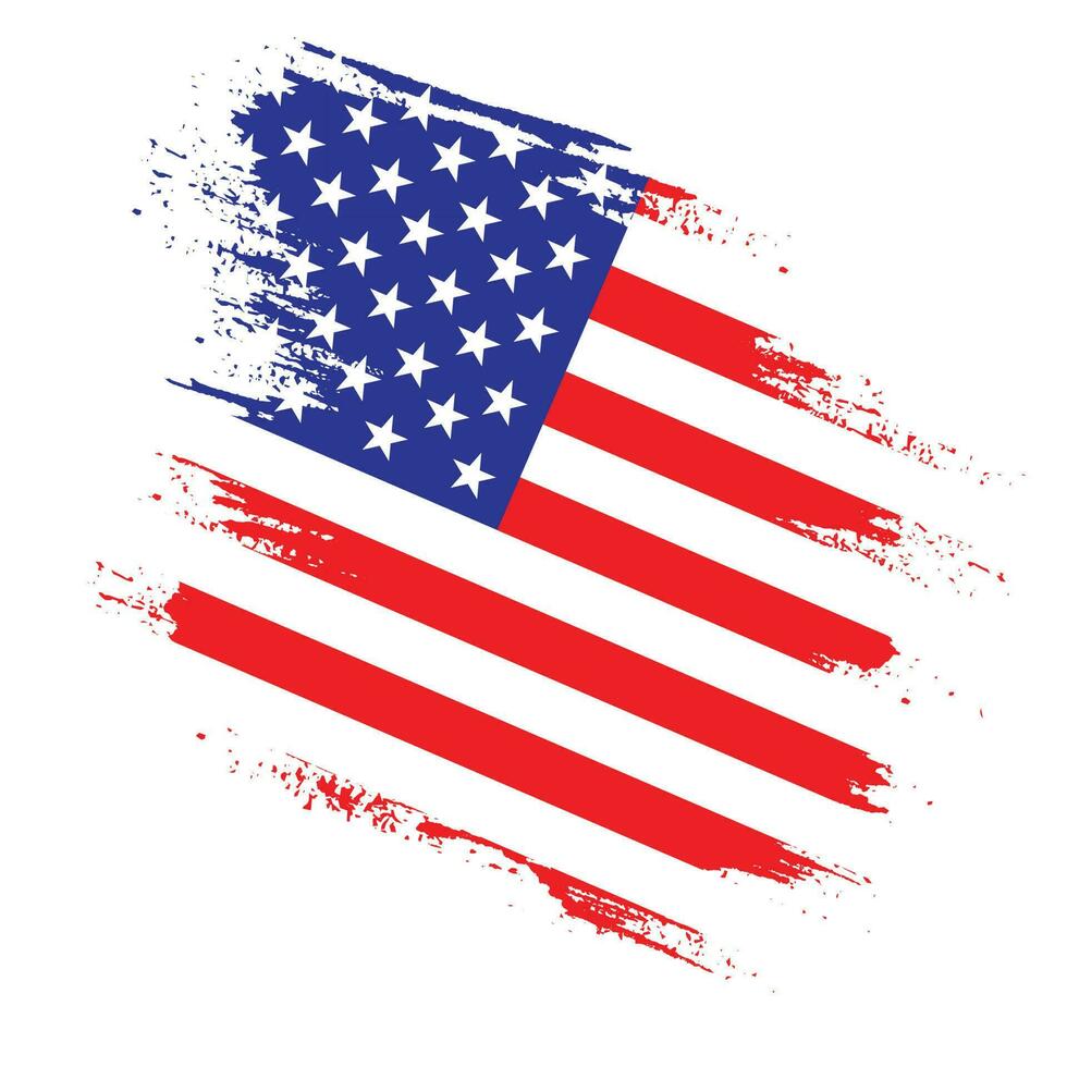 professioneel grunge structuur Amerikaans plons vlag vector