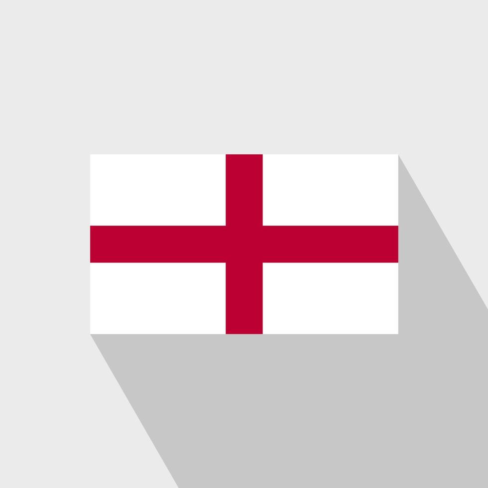 Engeland vlag lang schaduw ontwerp vector