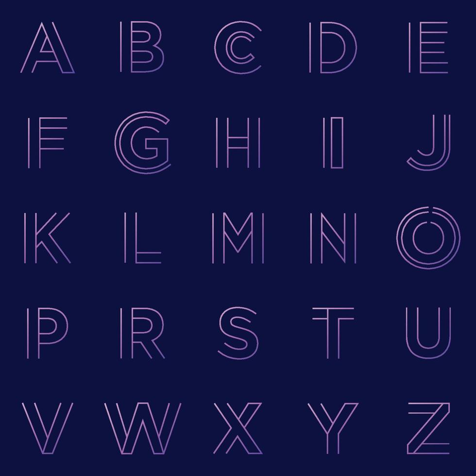 lijn helling alfabet brief logo vector