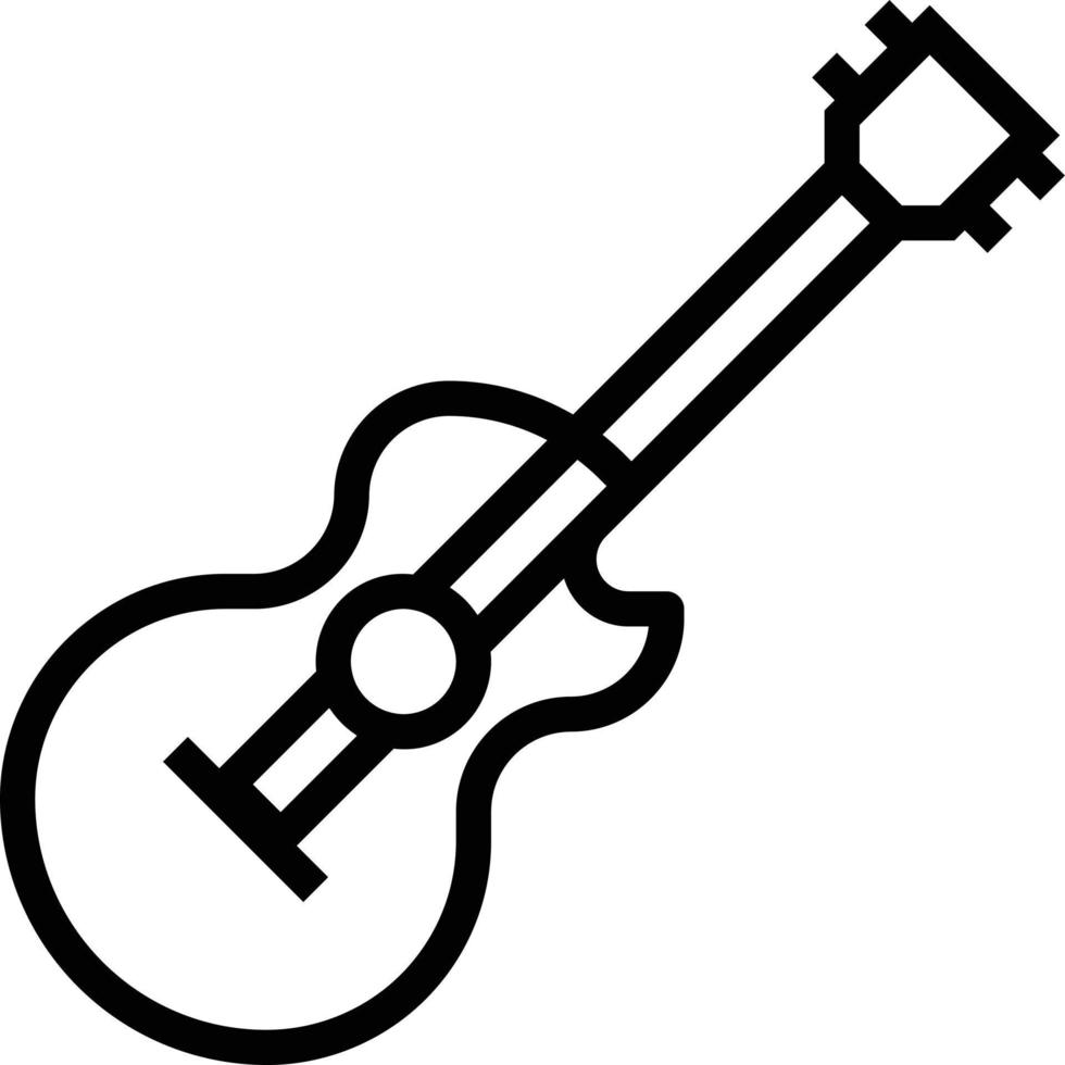 gitaar partij instrument muziek- musical - schets icoon vector