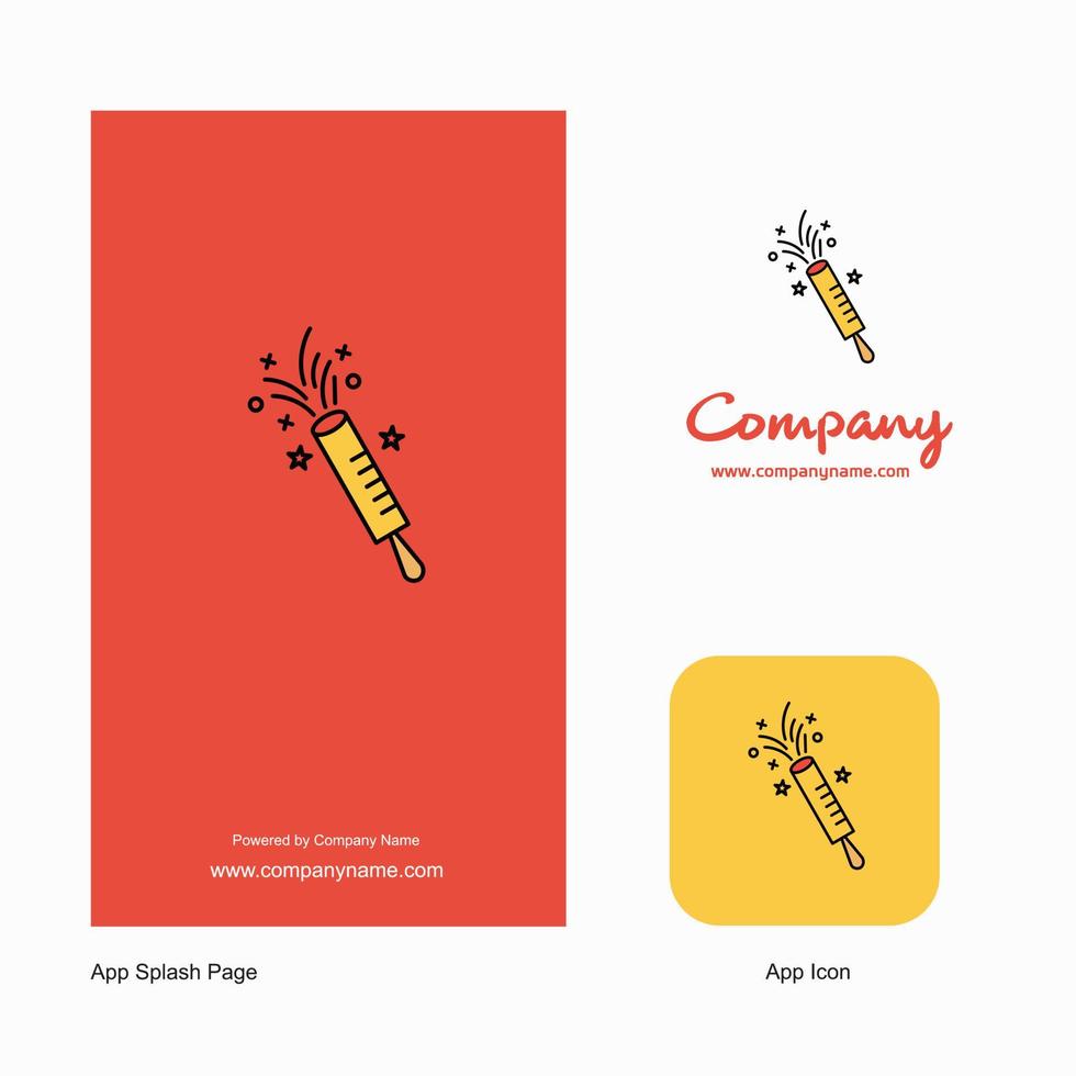 knal bedrijf logo app icoon en plons bladzijde ontwerp creatief bedrijf app ontwerp elementen vector