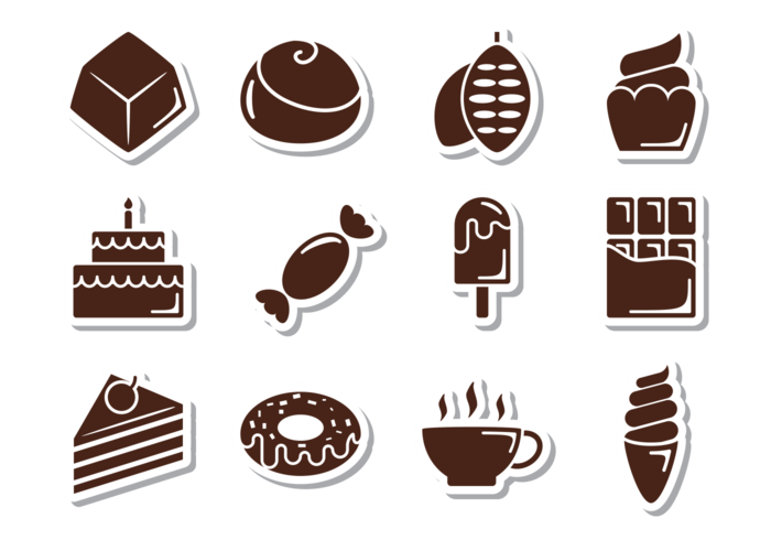 Icons Chocolate Vector