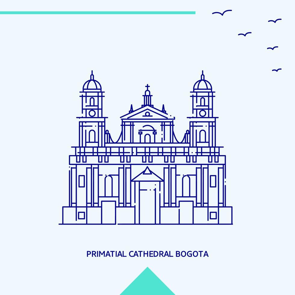 oer- kathedraal Bogota horizon vector illustratie