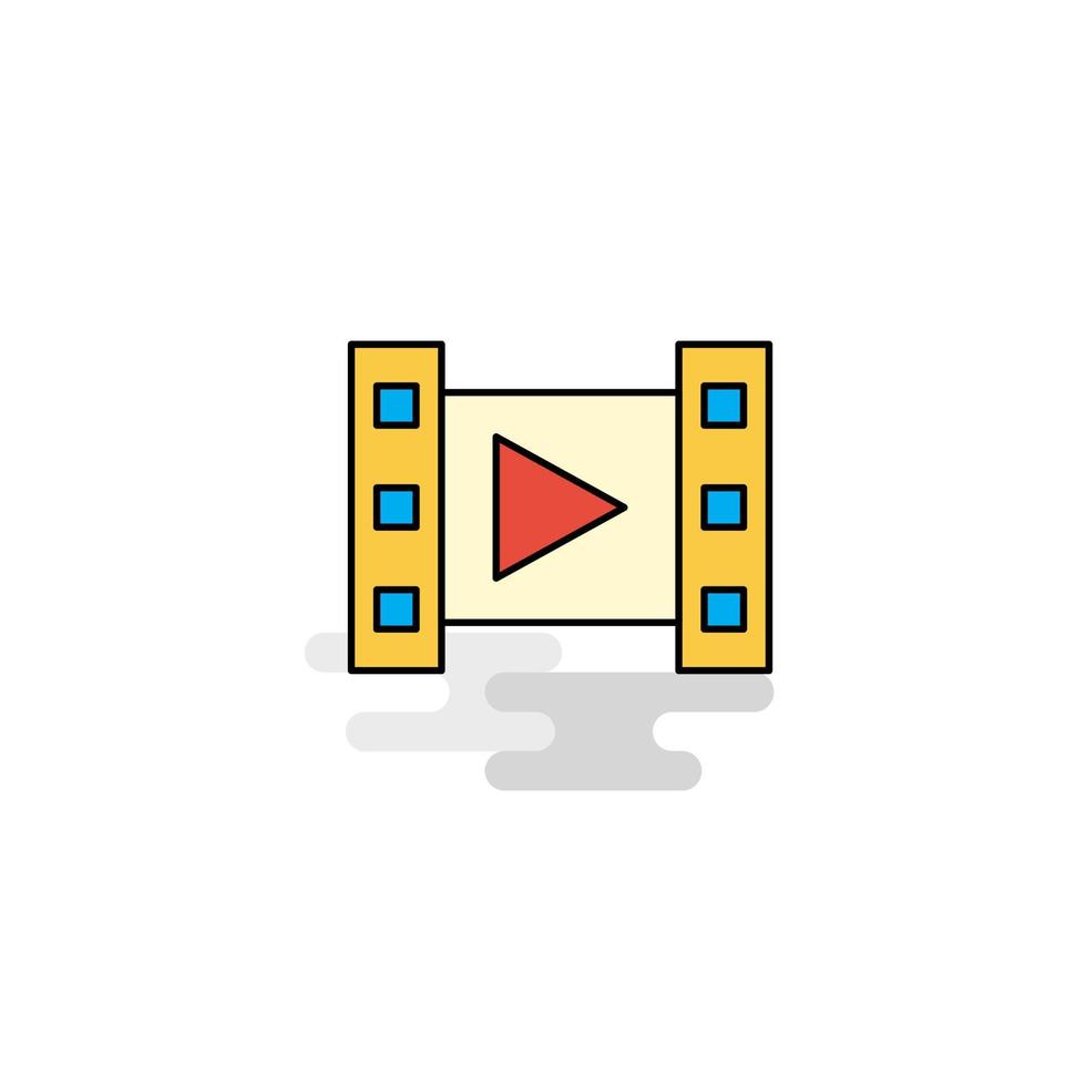 vlak video icoon vector