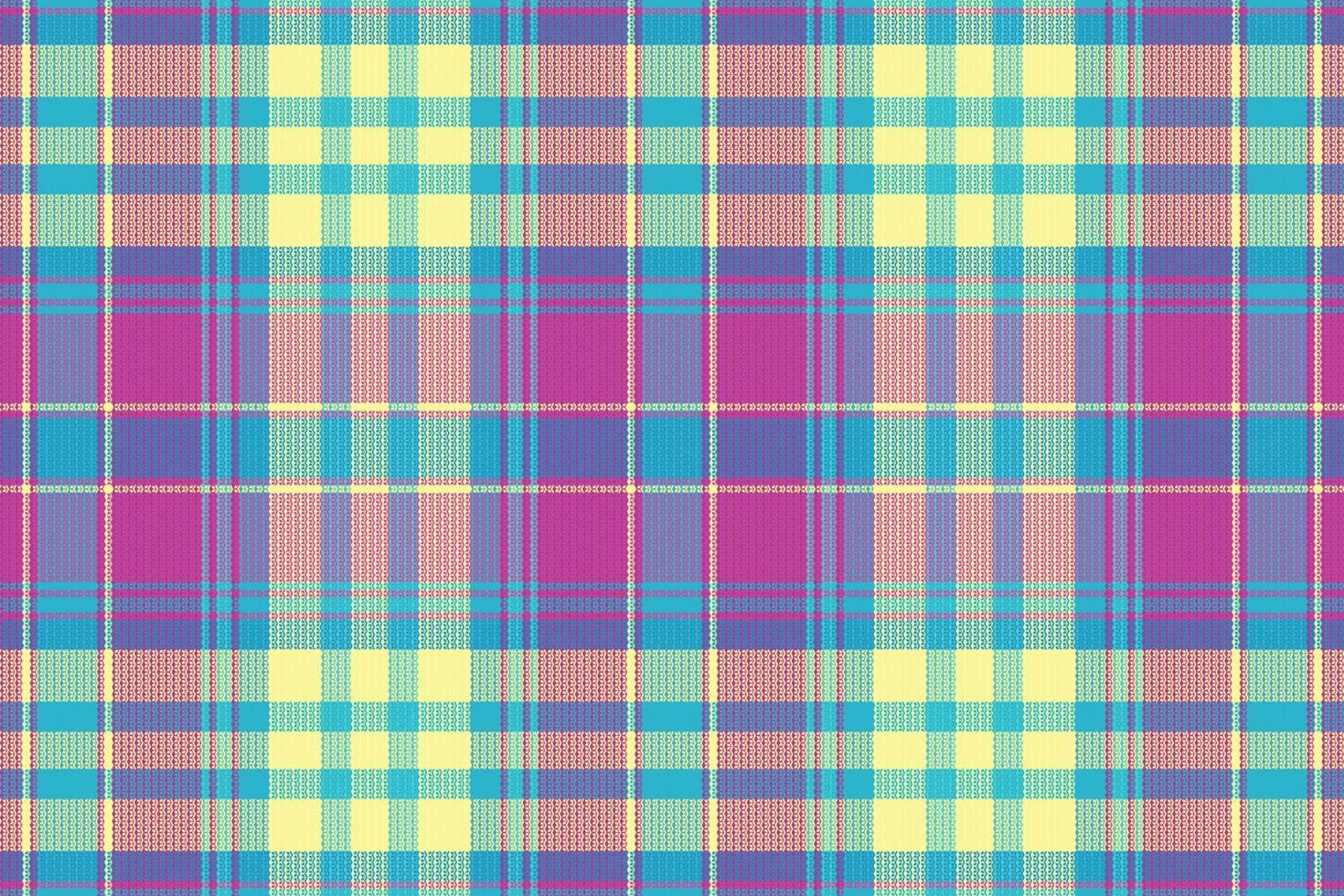 Schotse ruit of plaid retro kleur patroon. vector