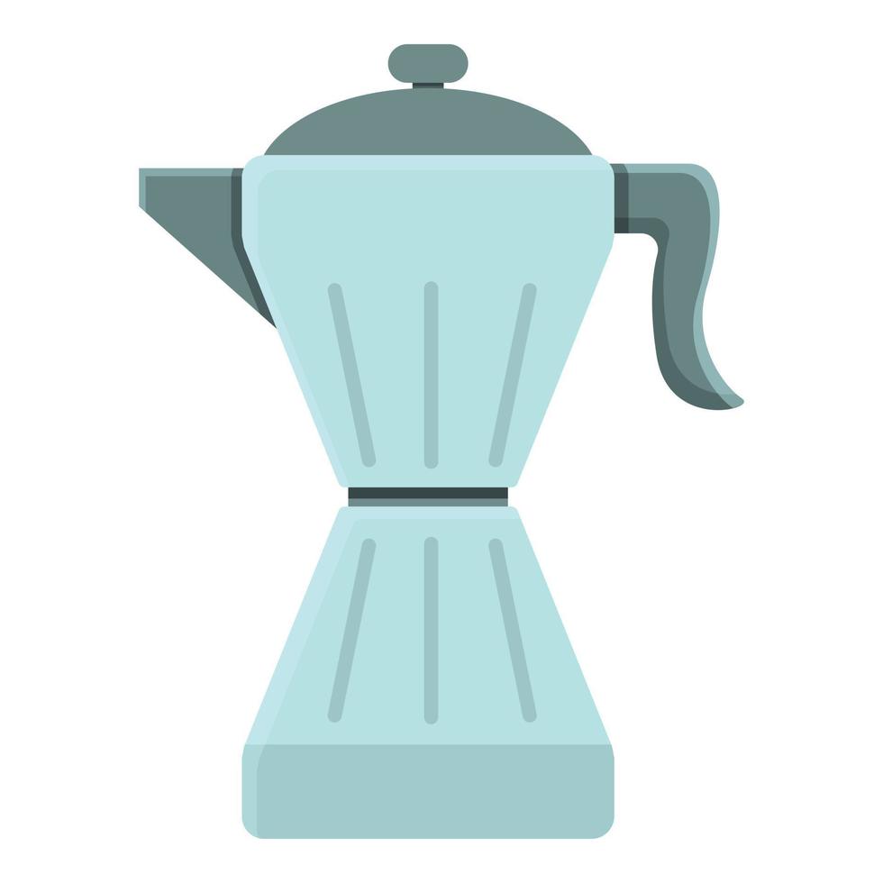 knus huis koffie pot icoon, tekenfilm stijl vector