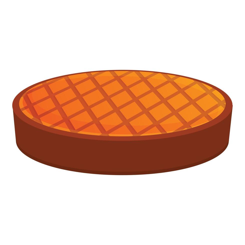 herfst partij taart icoon, tekenfilm stijl vector