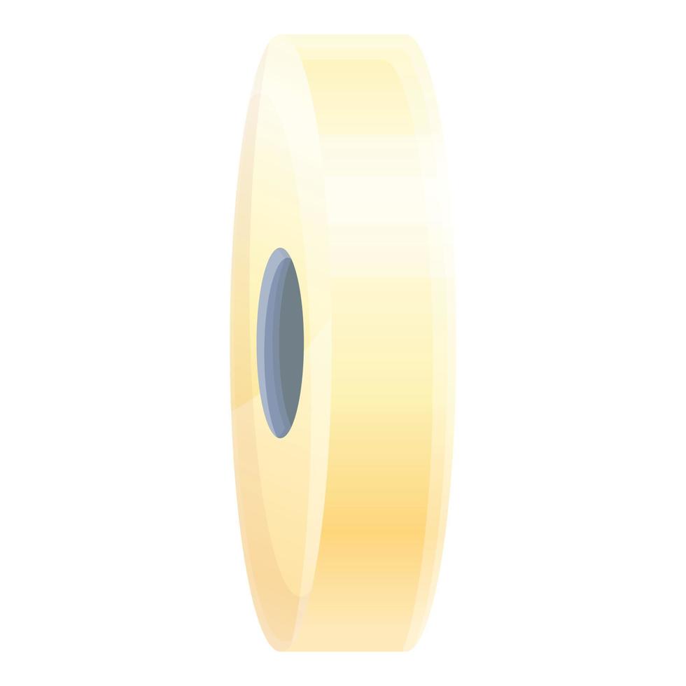 goud Scotch plakband icoon, tekenfilm stijl vector