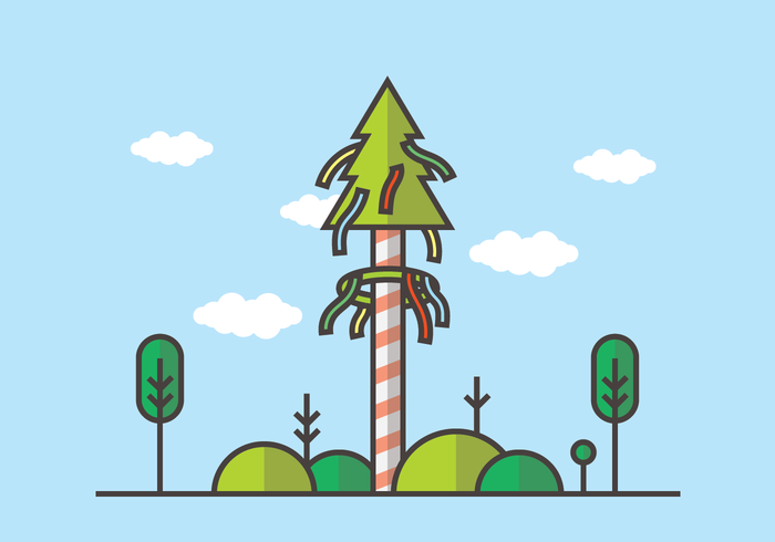 Maypole Vector Illustratie