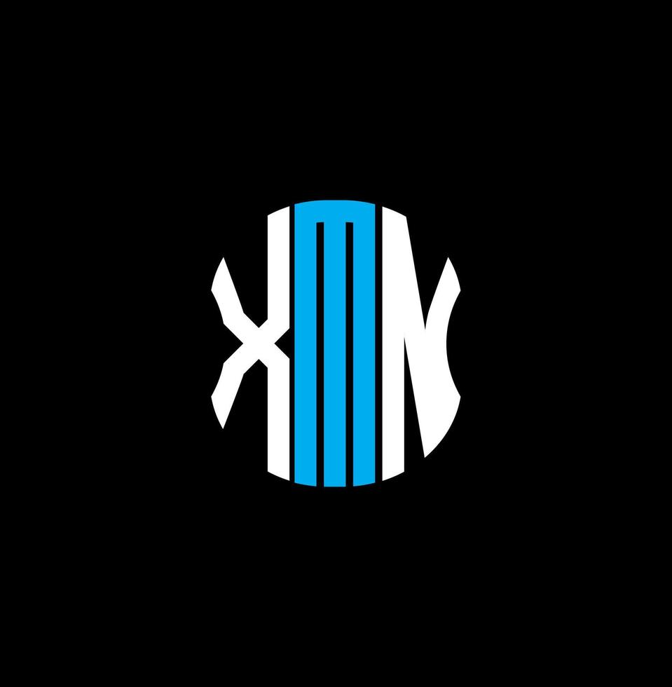 xmn brief logo abstract creatief ontwerp. xmn uniek ontwerp vector