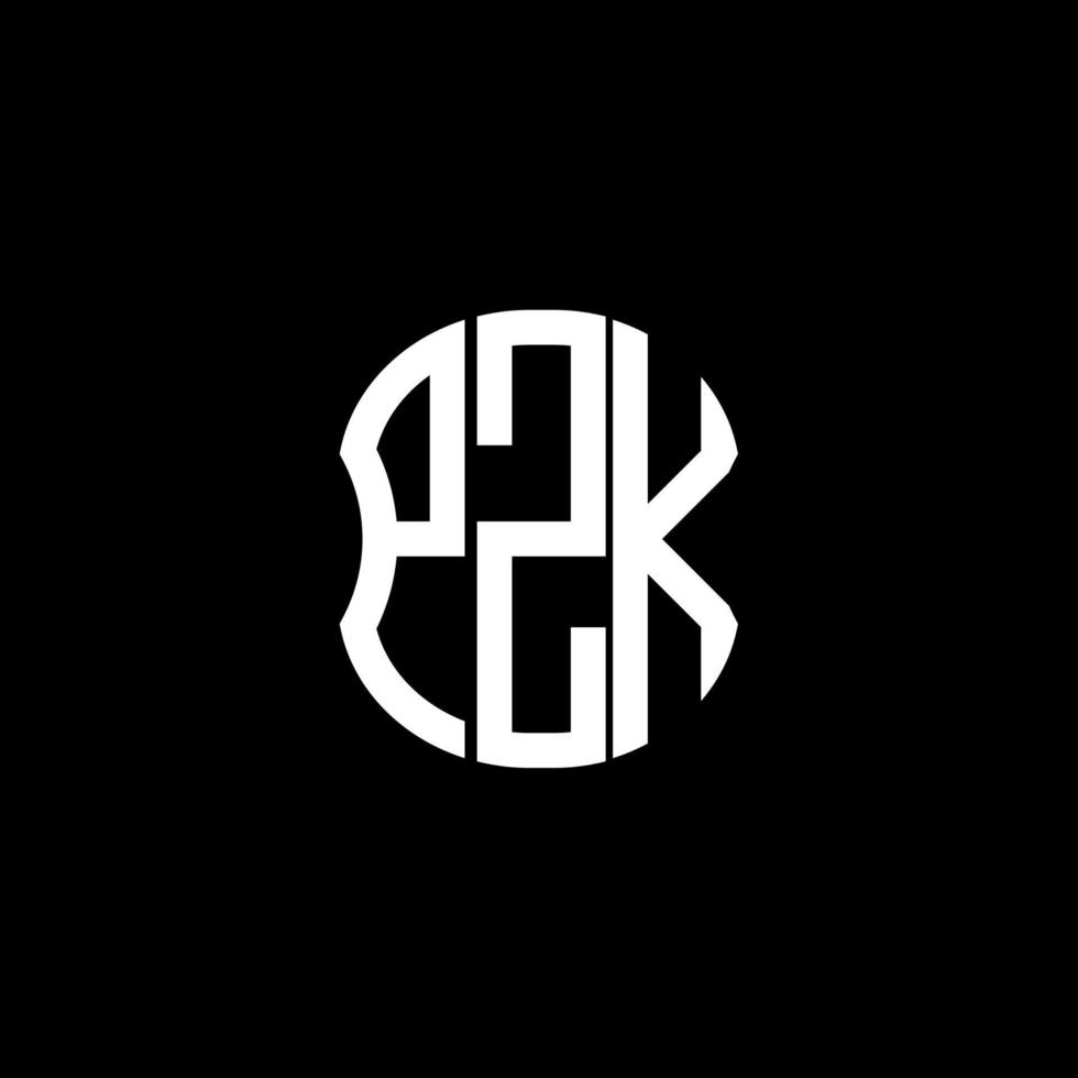pzk brief logo abstract creatief ontwerp. pzk uniek ontwerp vector