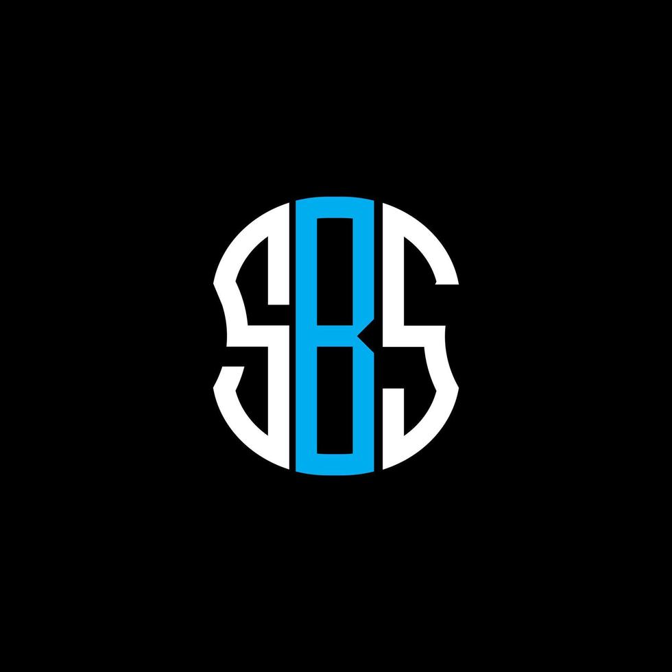 sbs brief logo abstract creatief ontwerp. sbs uniek ontwerp vector