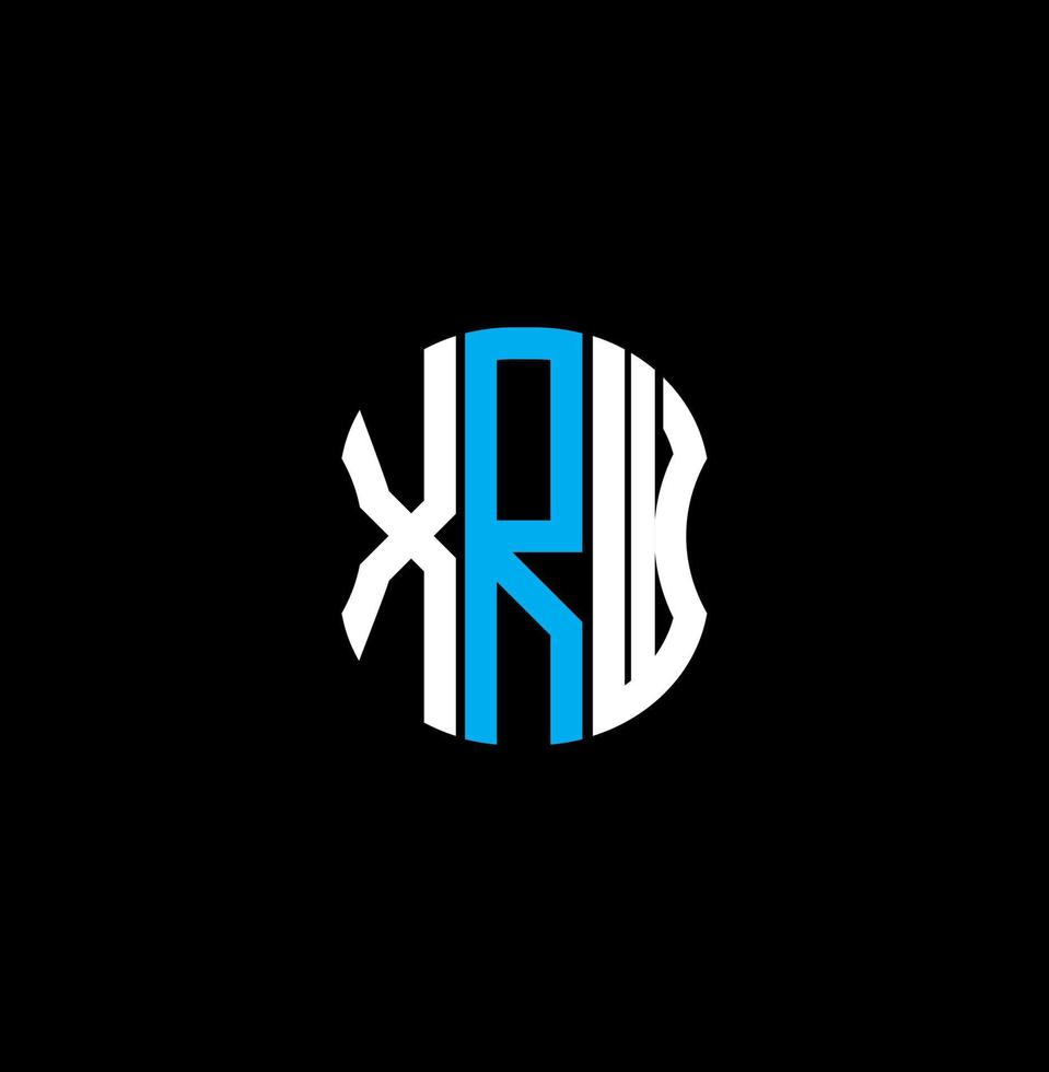 xrw brief logo abstract creatief ontwerp. xrw uniek ontwerp vector