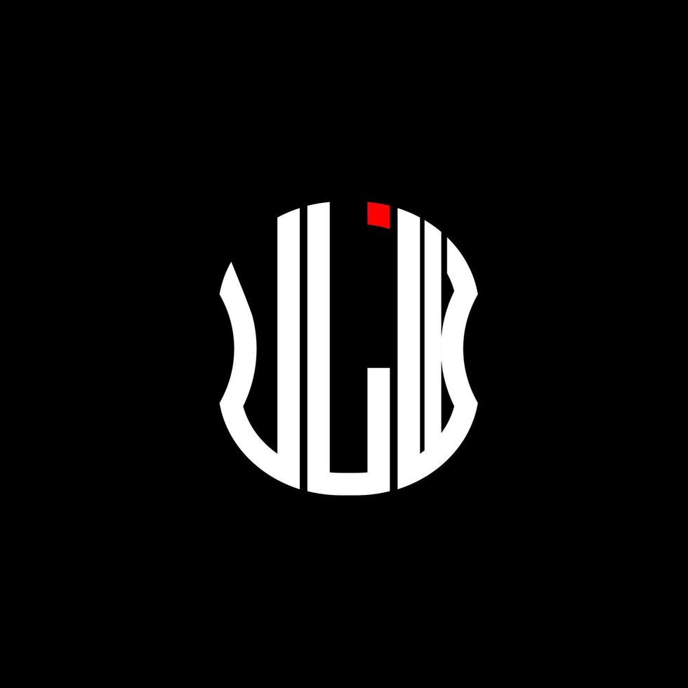 ulw brief logo abstract creatief ontwerp. ulw uniek ontwerp vector