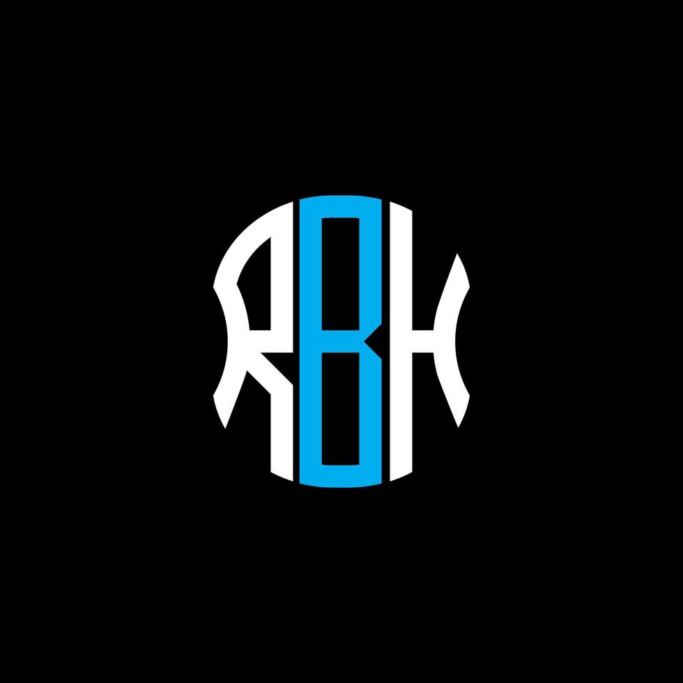 rbh brief logo abstract creatief ontwerp. rbh uniek ontwerp vector