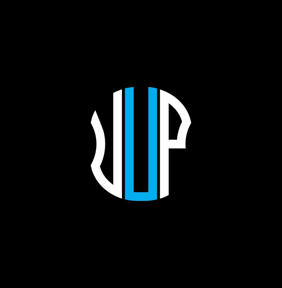 uup brief logo abstract creatief ontwerp. uup uniek ontwerp vector