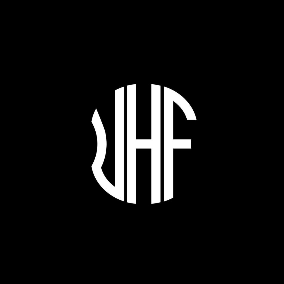 uhf brief logo abstract creatief ontwerp. uhf uniek ontwerp vector