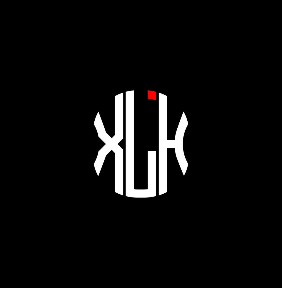xlh brief logo abstract creatief ontwerp. xlh uniek ontwerp vector