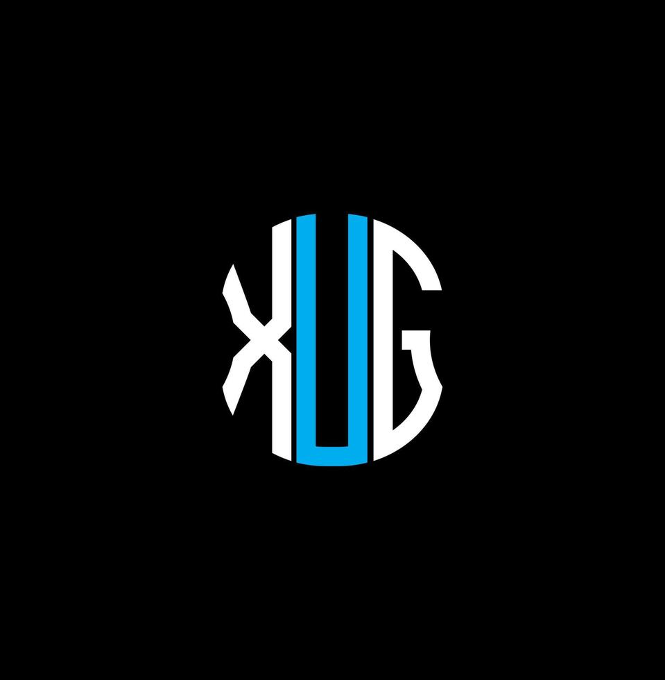 xug brief logo abstract creatief ontwerp. xug uniek ontwerp vector