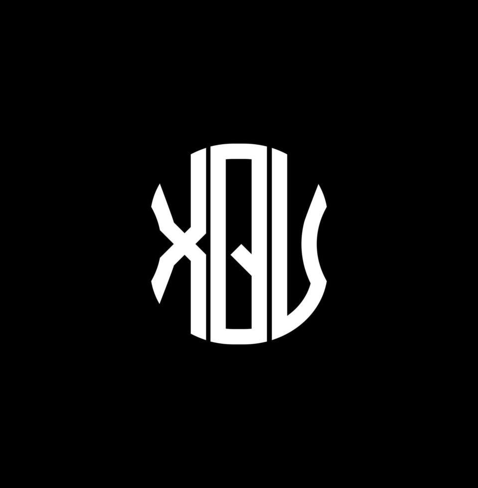 xqu brief logo abstract creatief ontwerp. xqu uniek ontwerp vector