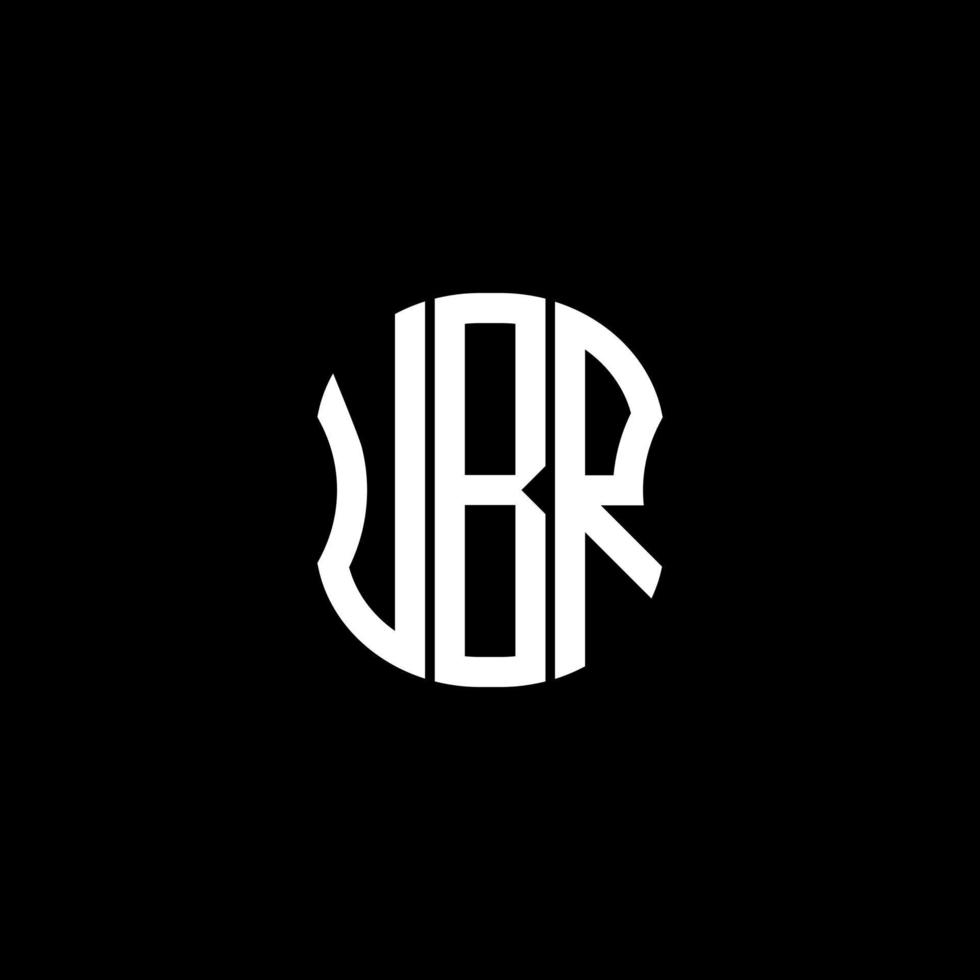 ubr brief logo abstract creatief ontwerp. ubr uniek ontwerp vector