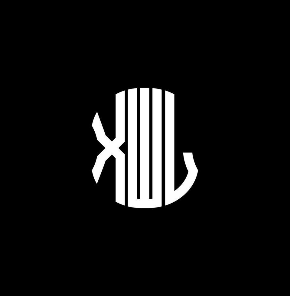 xwl brief logo abstract creatief ontwerp. xwl uniek ontwerp vector