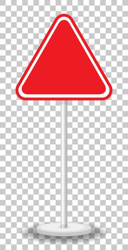 leeg rood verkeersbord geïsoleerd vector