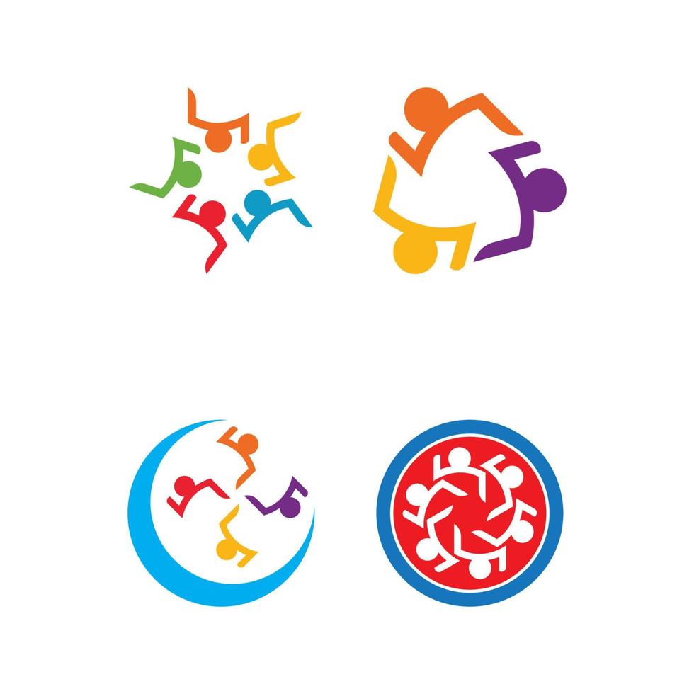 gemeenschap logo en symbool vector icoon sjabloon