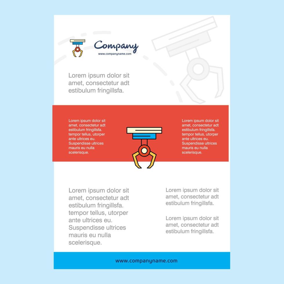 sjabloon lay-out voor haak comany profiel jaar- verslag doen van presentaties brochure brochure vector achtergrond