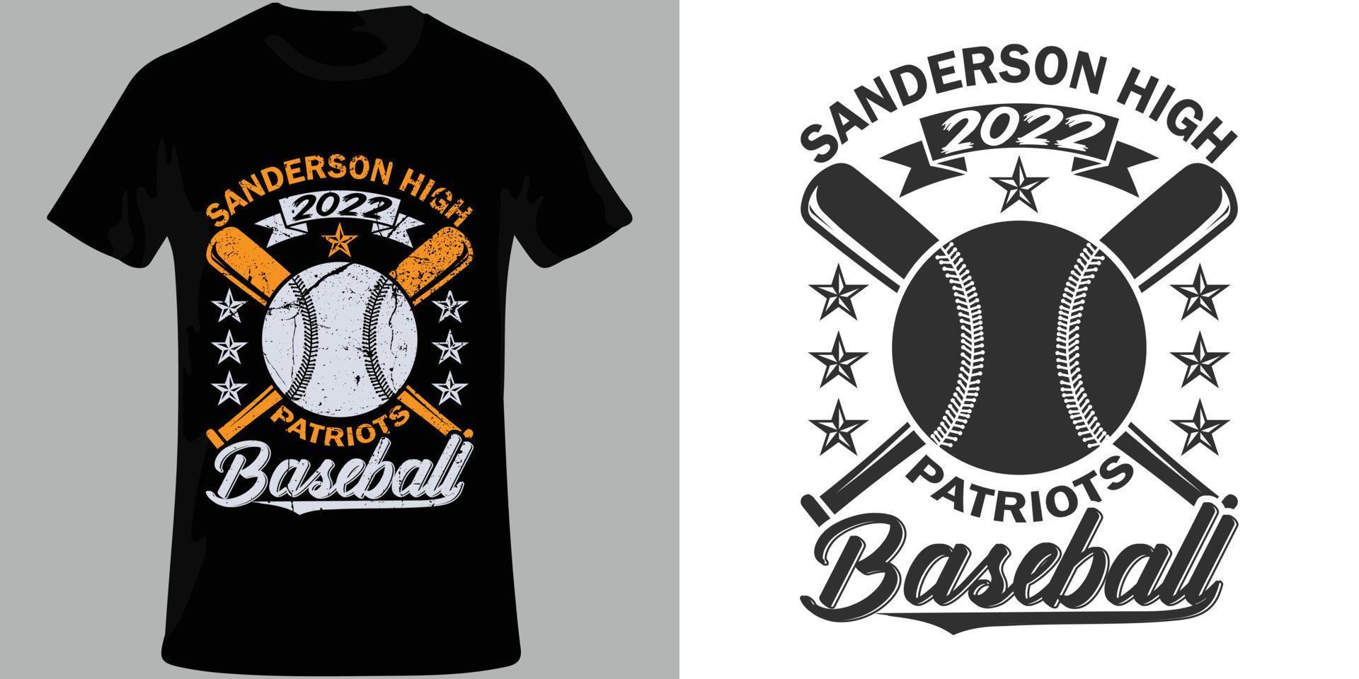 honkbal t-shirt ontwerp. vector