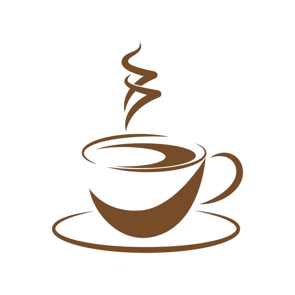 koffie logo icoon ontwerp vector