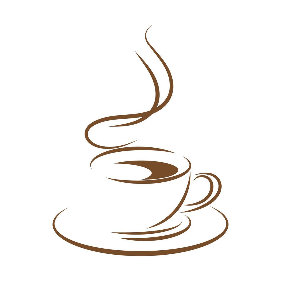 koffie logo icoon ontwerp vector