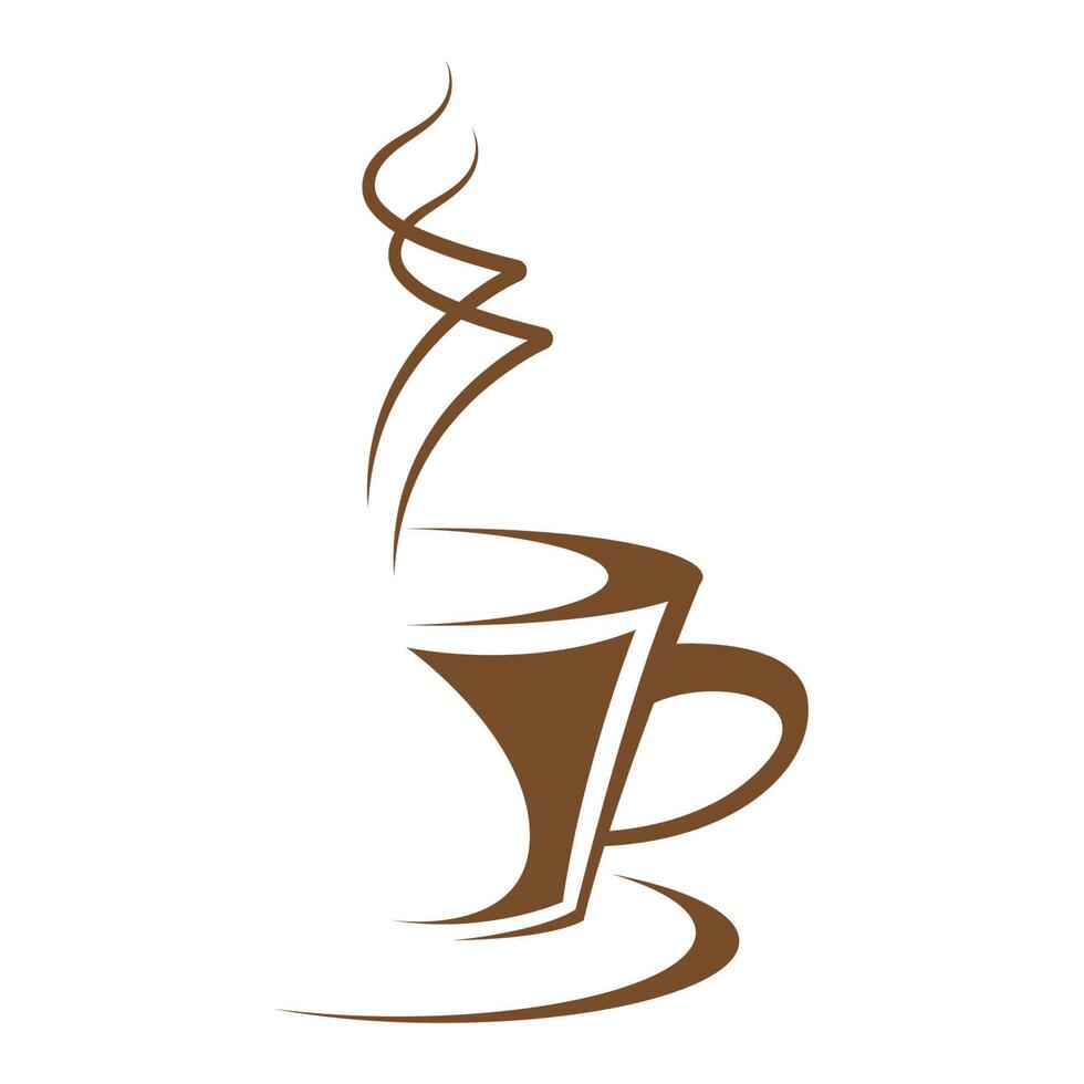 koffie logo icoon ontwerp vector