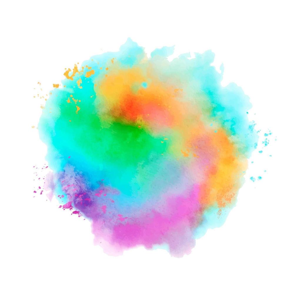 kleurrijke aquarel splash vector