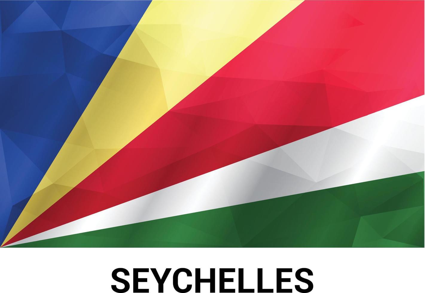 Seychellen vlaggen ontwerp vector